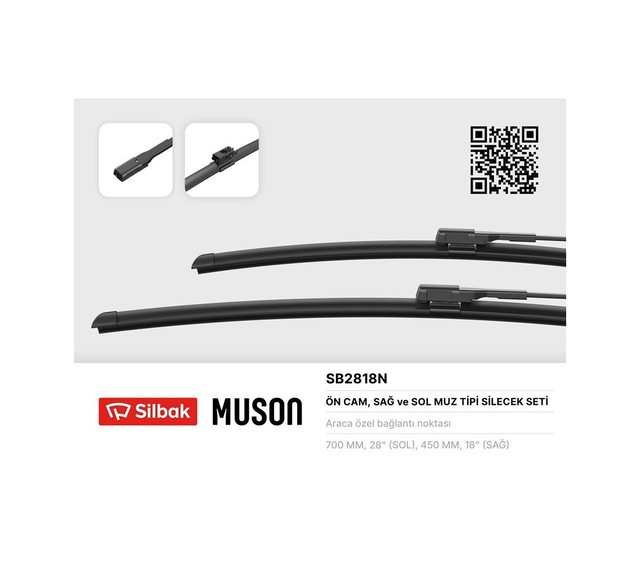 Silecek Süpürgesi 700/450mm Muz Tipi Vito Tourer Glblseme - 19 W447 10/14