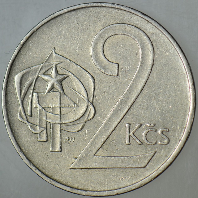 Çekoslovakya 2 Koruna 1983 Sosyalist Dönem.
