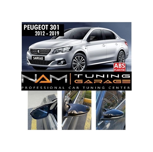 Peugeot 301 Yarasa Ayna Kapağı Parlak Siyah (2013 ve Sonrası)