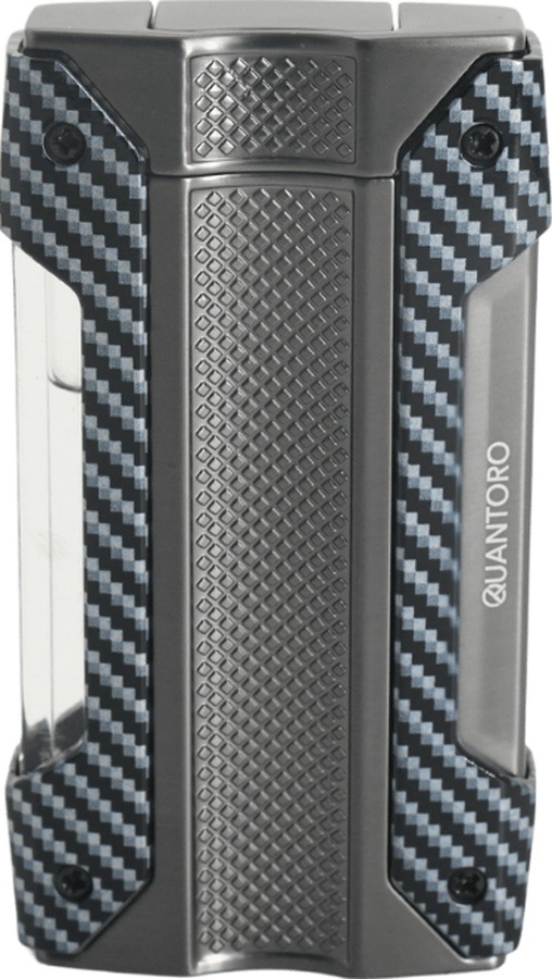 Quantoro Tek Torch Pürmüz Siyah-karbon Gunmetal Metal Puro Çakmağı - Trz1032