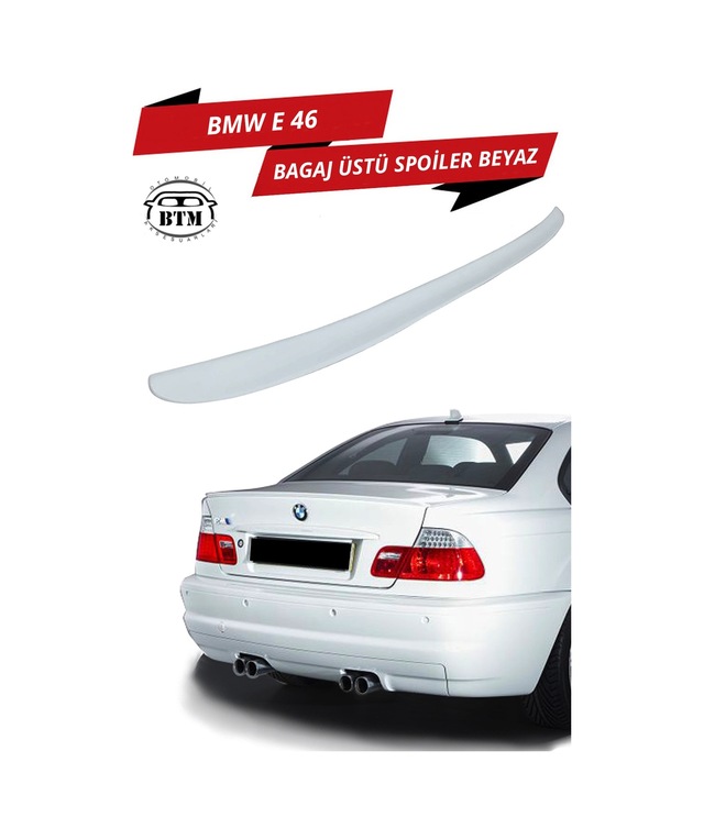 Bmw E 46 Bagaj Üstü Spoiler Beyaz