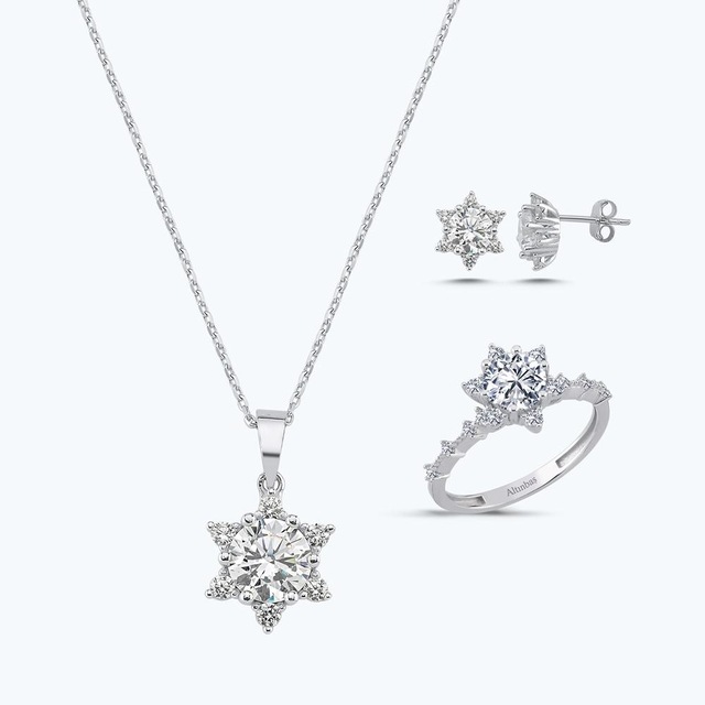 Altınbaş Altın Üçlü Lotus Set Autk0037-b-24627-1-set