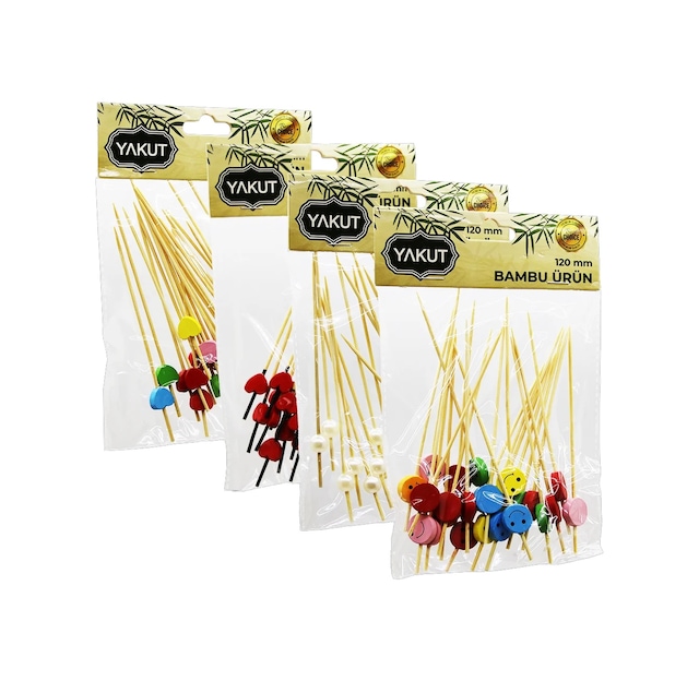 20 Parça Bambu Kokteyl Kürdan 120mm Go-53-vice 02137