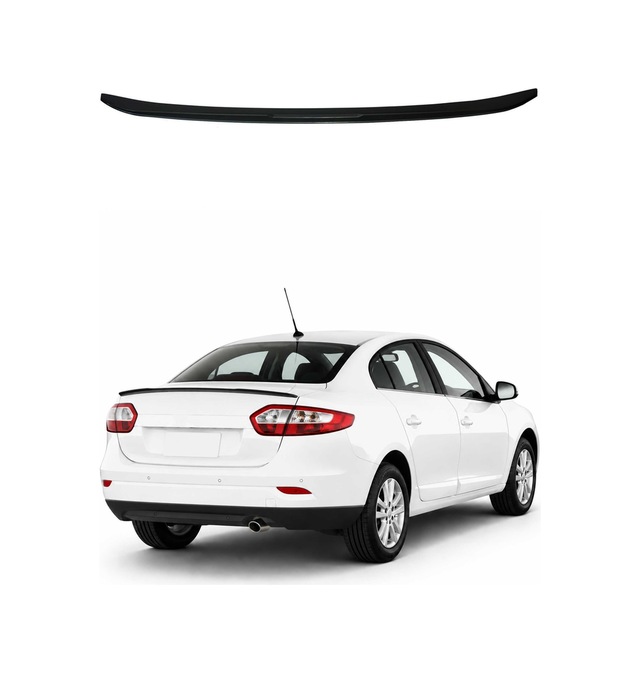 Renault Fluence 2009-2016 Arası Uyumlu Araca Özel Bagaj Spoileri Piano Siyah 1 Parça