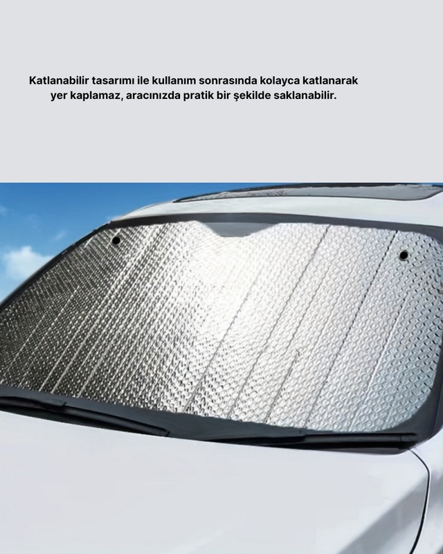 Depomıx Katlanabilir Araba Güneşliği Uv Işınlarına Karşı Maksimum Koruma