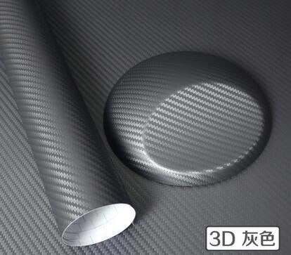 Autofolyo 3D Karbon Folyo Koyu Gri 127 Cm X