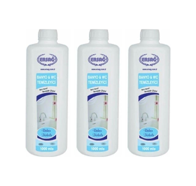 Ersağ Bahar Kokulu Banyo Wc Temizleyici 3 Adet X 1000 Ml
