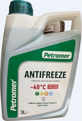 Petromer Organic Antifiriz -40 Yeşil 3 Litre Kullanıma Hazır
