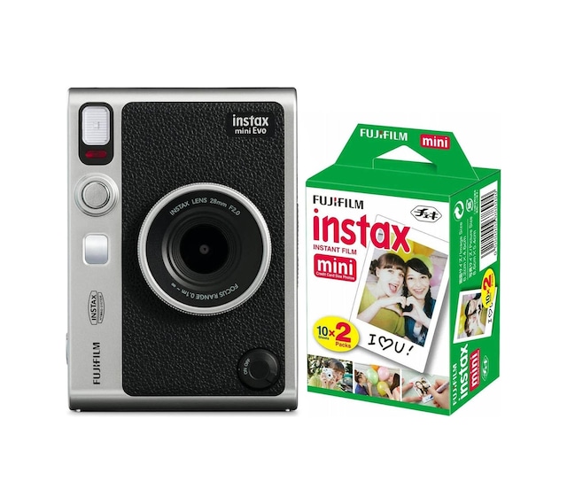 Fujifilm Instax Mini Evo Şipşak Fotoğraf Makinesi + 20'li Film (Fujifilm Türkiye Garantili)