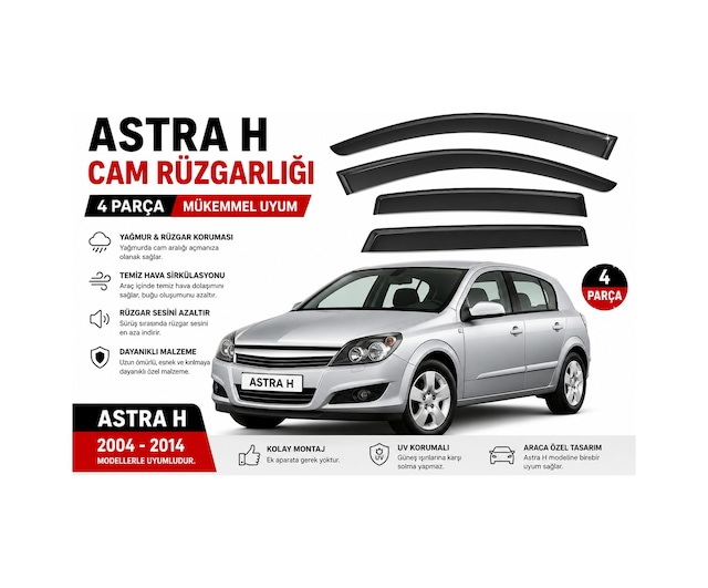 Frt Ottoman Opel Astra H Uyumlu Cam Rüzgarlığı