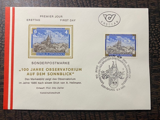 Österreich Fdc Avusturya 1986 Özel Pullu İlkgün Zarfı
