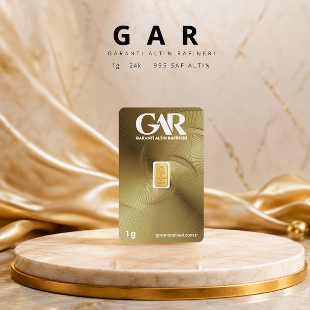5 Adet 1 Gr 24 Ayar Altın 995 Gar