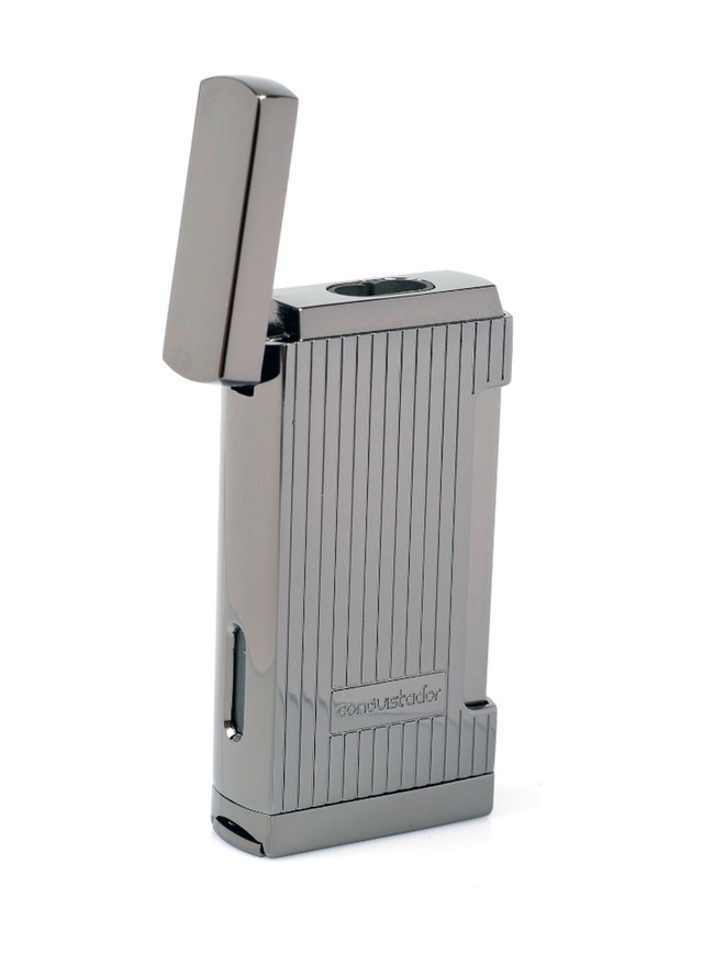 Conquistador Çift Torch Pürmüz Gunmetal Delicili Metal Puro Çakmağı Cnq-037
