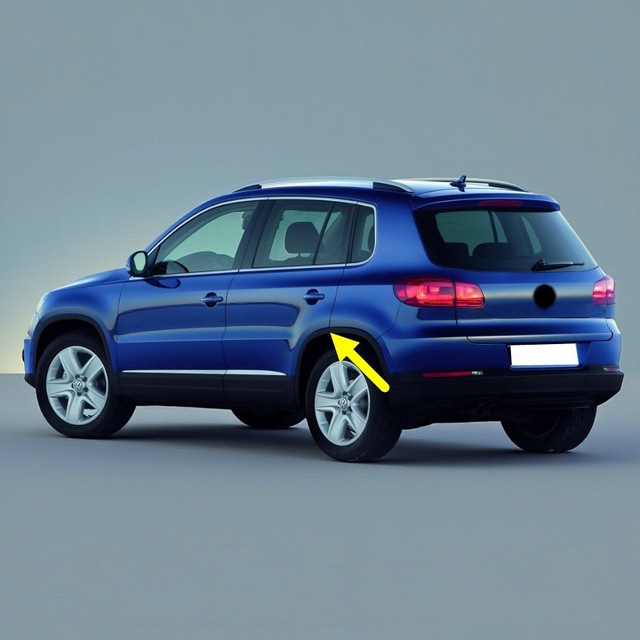 Vw Tiguan 2012-15 Sol Arka Çamurluk Ağzı Plastik Dodik 5n0854819c