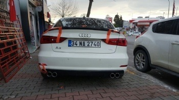 Audi A3 2015 Sedan Spoyler Spoiler