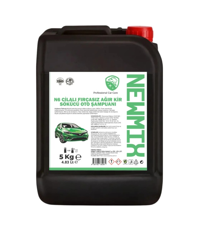 Newmix N6 Ağır Kir Fırçasız Oto Yıkama Şampuanı 5 Kg