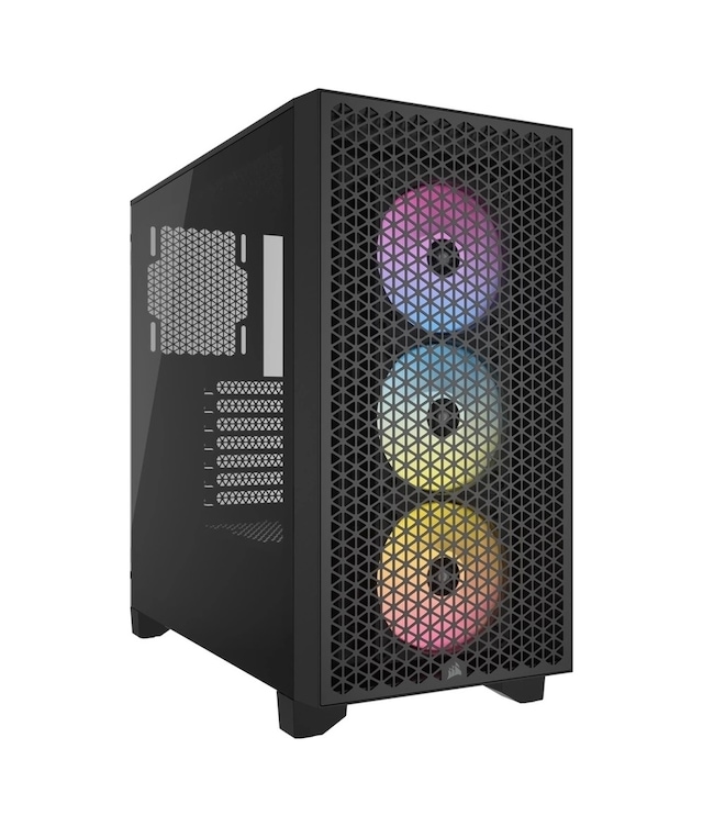 Corsair ICUE 3000D AIRFLOW Mid Tower ATX Black Tempered Glass 750W PSU