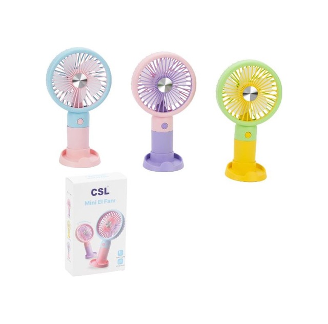 Csl Xf Şarjlı Mini Fan Sarı
