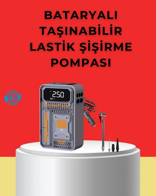 Ers Hızlı Şişirme Güçlü Motorlu 150 Psı Araba Lastik Pompası