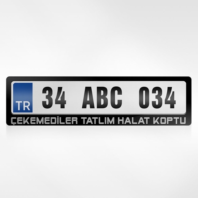 Kişiye Özel Çekemediler Tatlım Halat Koptu Yazılı Plakalık 461255429