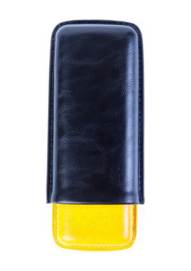 Cohiba Sarı-siyah İkili Deri Puro Kılıfı