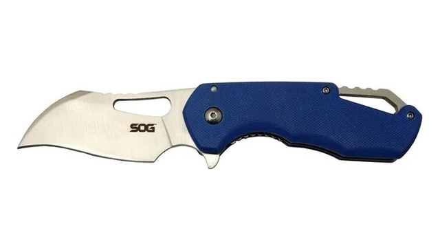 Solgern Sog İsonzo 1396bl Mavi Kamp Çakı 18cm - Yarı Otomatik, Kemerlikli