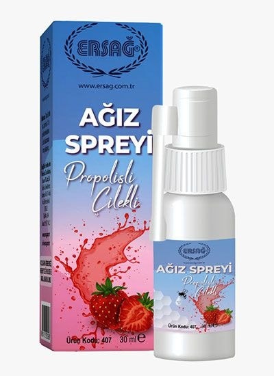 Ersağ Propolisli Çilekli Ağız Spreyi 30 ML