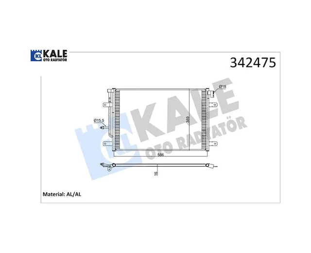 Klima Kondenseri A4 Exeo-exeo St Al-al Kale Radyatör 8e0260403h/ 8e0260403l/ 8e0260403n