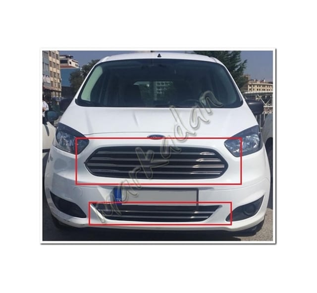 Db Chrome Ford Tourneo Courier Ön Panjur Nikelajı 2014-2017 Set 6