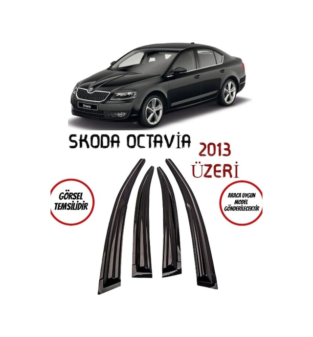 Skoda Octavia Uyumlu Cam Rüzgarlığı 2013+ Sonrası Uyumlu Mugen