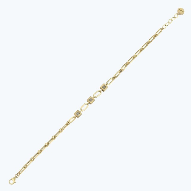 Altınbaş Altın Küp Zincir Bileklik Abl0191-y-25295 Çok Renkli