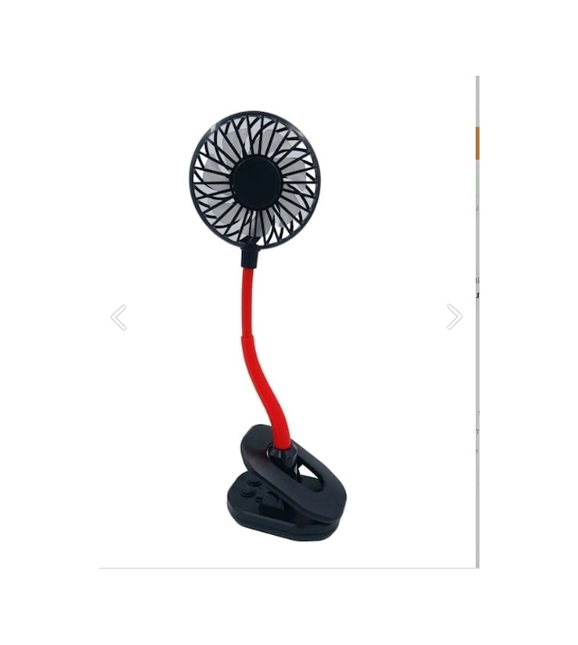 Ers Portatif Işıklı Mini Klipsli Fan