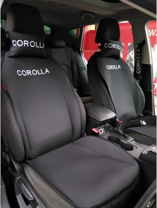 Toyota Uyumlu Corolla Nakışlı Ön Ikili Oto Koltuk Kılıfı