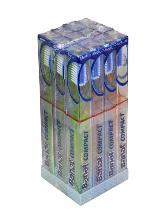 Banat Compact Diş Fırçası Medium 12 Adet