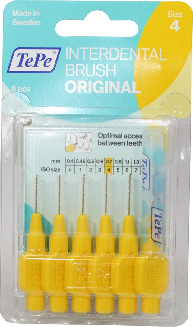 Tepe Blister Arayüz Fırçası Sarı 0.7mm 6'lı T184