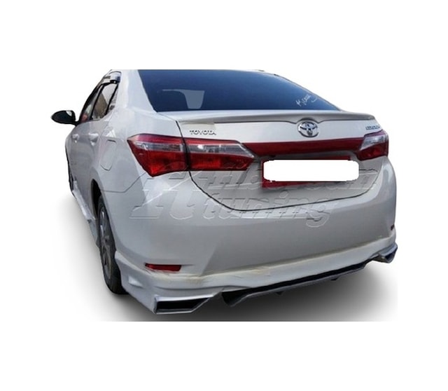 Toyota Corolla Uyumlu Arka Ek Arka Tampon Eki 2013-2018 arası