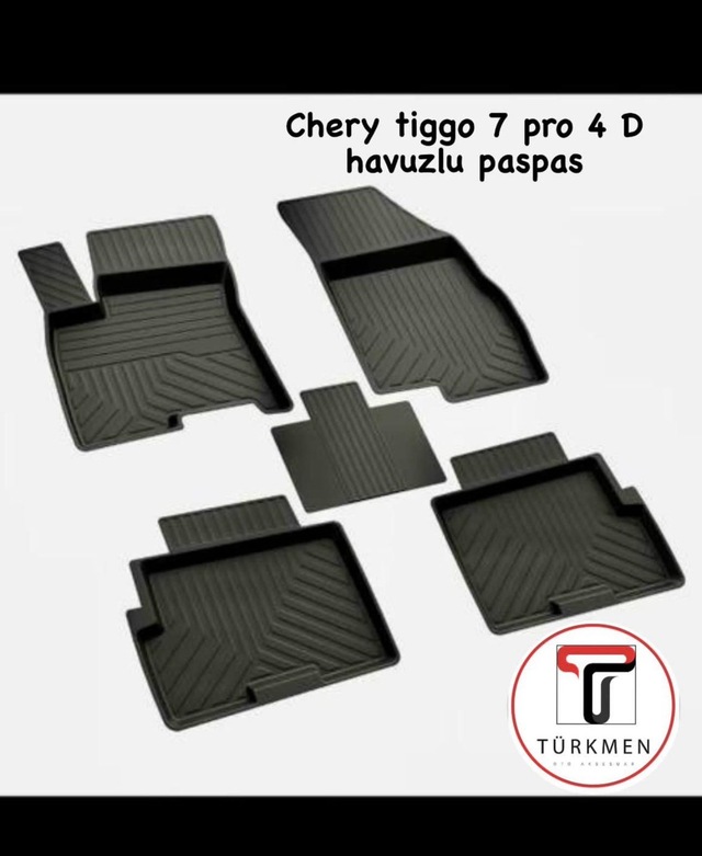Türkmen Chery Tiggo 7 Pro Araca Özel 4d Havuzlu Paspas