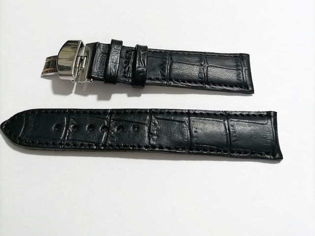 Fado &hertür Saate &uygun Kelebek Toka 18 Mm Siyah Kordon 272 Gumus Toka Siyah