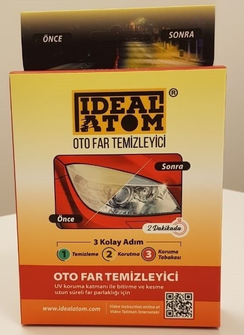 Oto Far Temizleyici Oto Far Temizleme Set Ideal Atom