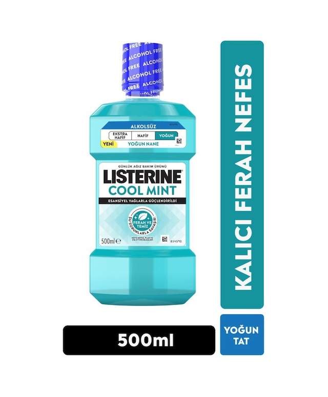 Lısterıne Cool Mınt Yoğun Tat Alkolsüz Ağız Bakım Suyu 500 Ml