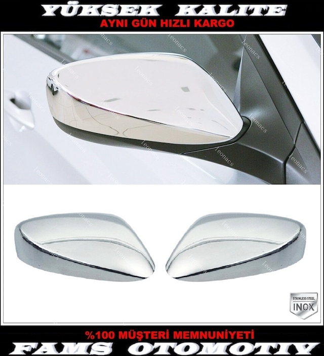 Hyundai Elantra Krom Ayna Kapağı 2 Parça 2011-2015 Arası P.çelik