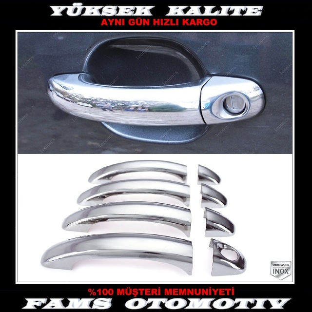Vw Touareg Krom Kapı Kolu 4 Kapı 2003-2010 Arası P.Çelik