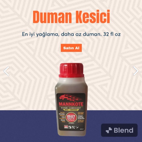 Mannkote Motor Yağ Katkısı 200 Ml Motor Koruyucu & Duman Ve Ses K
