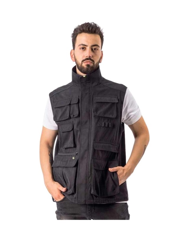 Freecamp Vest Erkek Balıkçı Yelek Siyah