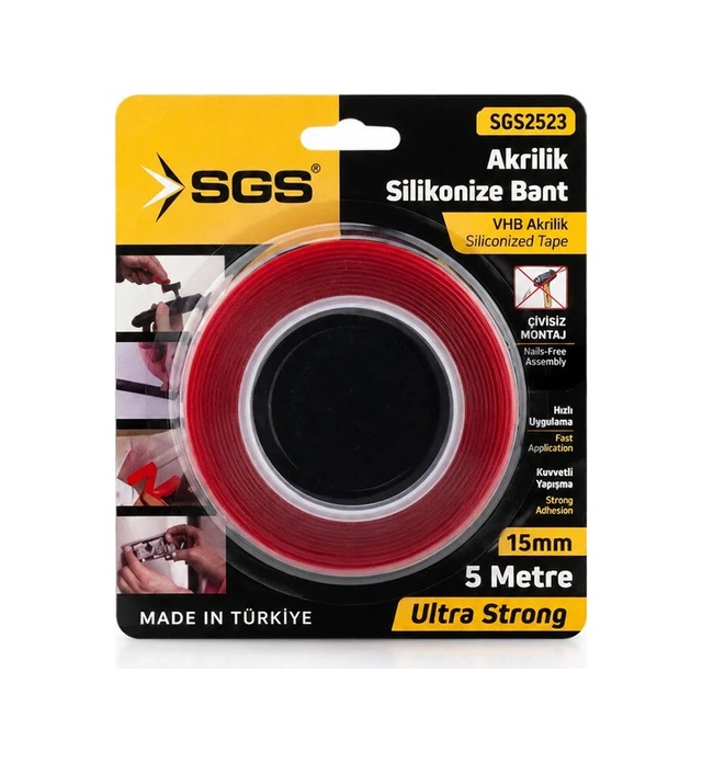 Lb 15mmx5yrd Vhb Akrilik Silikonize Bant Çift Taraflı Bant Diğer
