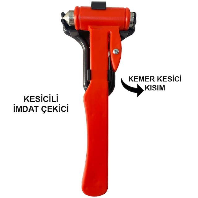 Acil Durum Cam Kırma Çekici-ımdat Çekici-kemer Kesicili Model