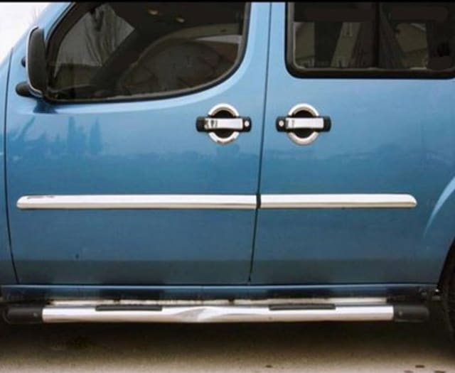 Fiat Doblo Uyumlu 2000-2006 Krom Yan Kapı Çıtası 4 Parça Paslanmaz Çelik