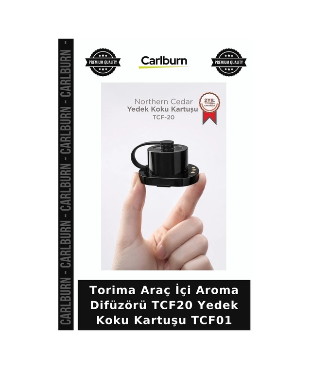 Torima Araç İçi Aroma Difüzörü Tcf20 Yedek Koku Kartuşu Tcf01 Araba Esansı Ortam Kokusu Sedir Notası