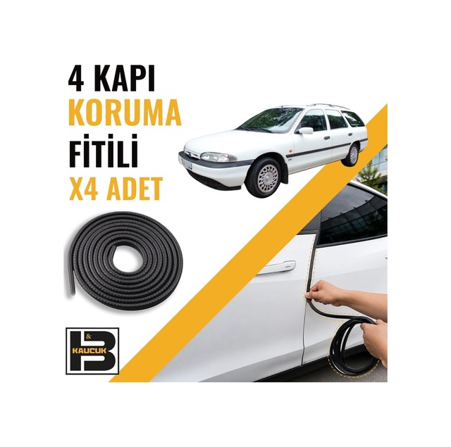 Ford Mondeo Station Wagon 1.nesil Kapı Koruma Fitili-4 Kapı-siyah-bm2221