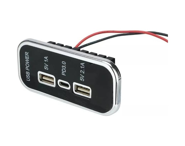 Type-c Usb 3 Portlu Araç Şarj Soketi Adaptörü 12v-24v